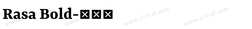 Rasa Bold字体转换